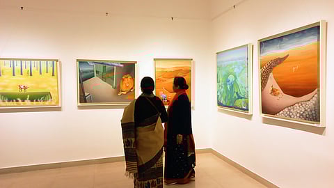 "Canvases of Hope" exhibition at Triveni Kala Sangam in New Delhi